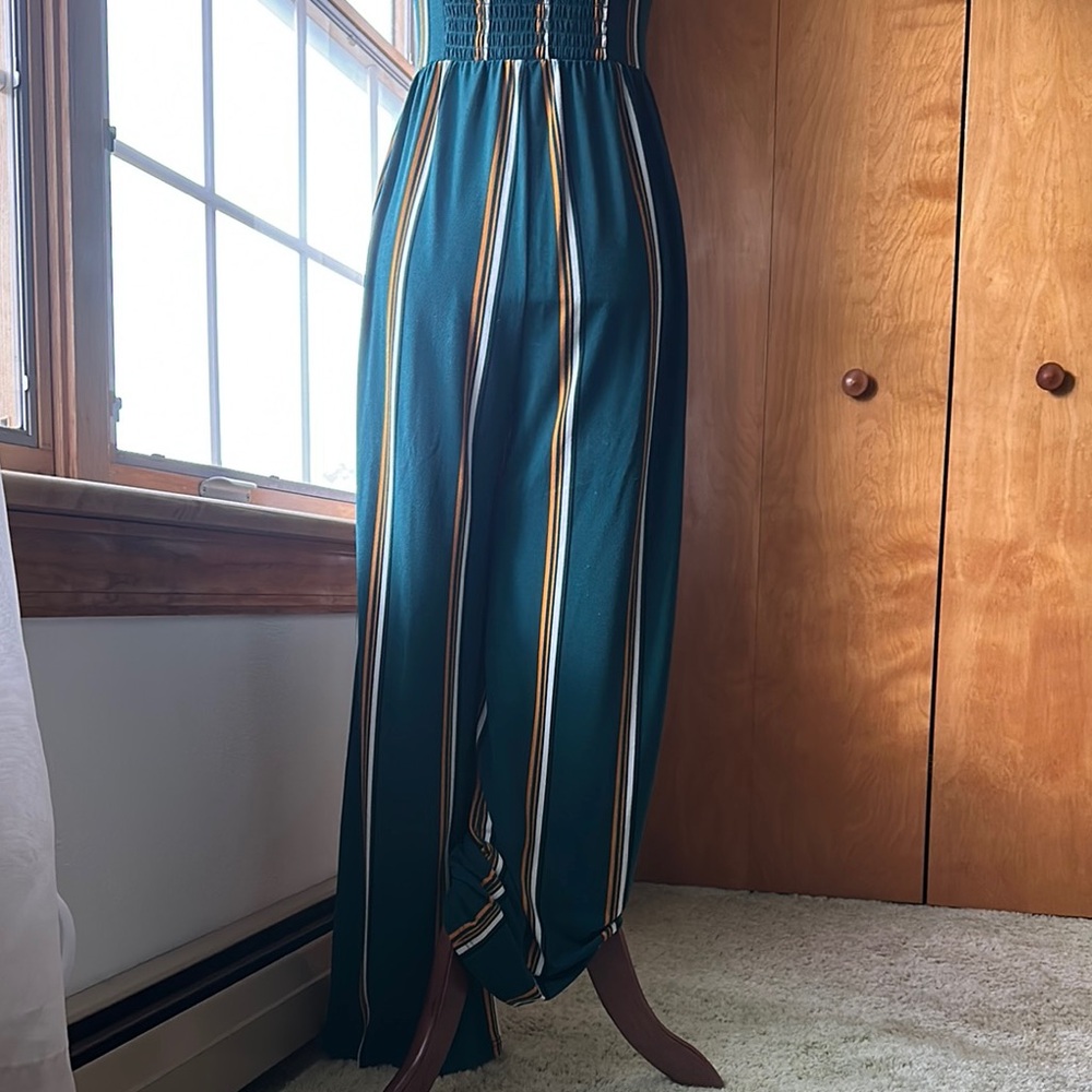 Express (NWT)- Stripped & Strappy Jumpsuit - Picture 10 of 11